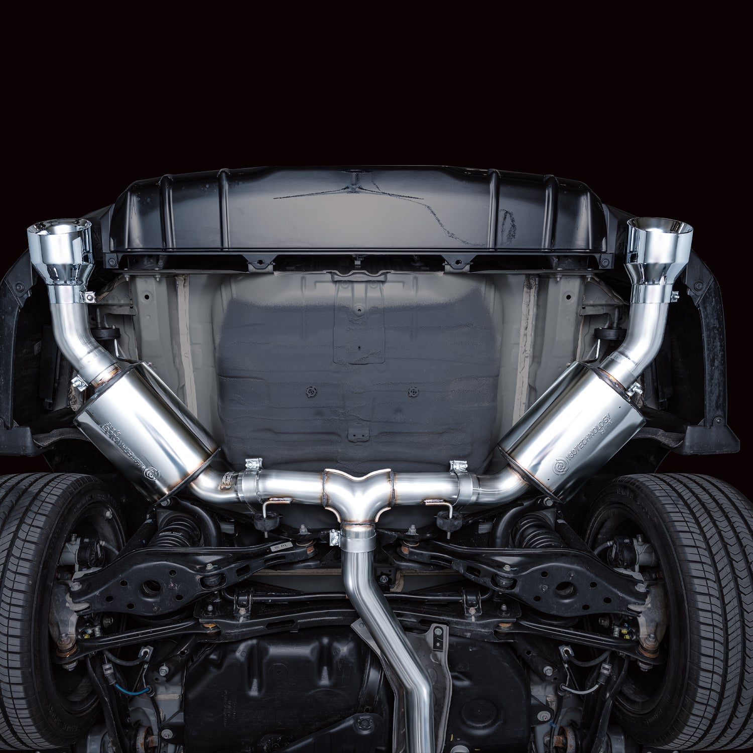 AWE Touring Edition Exhaust for FE1 Civic Si/DE4 Acura Integra - Chrome Silver Tips - Mounted