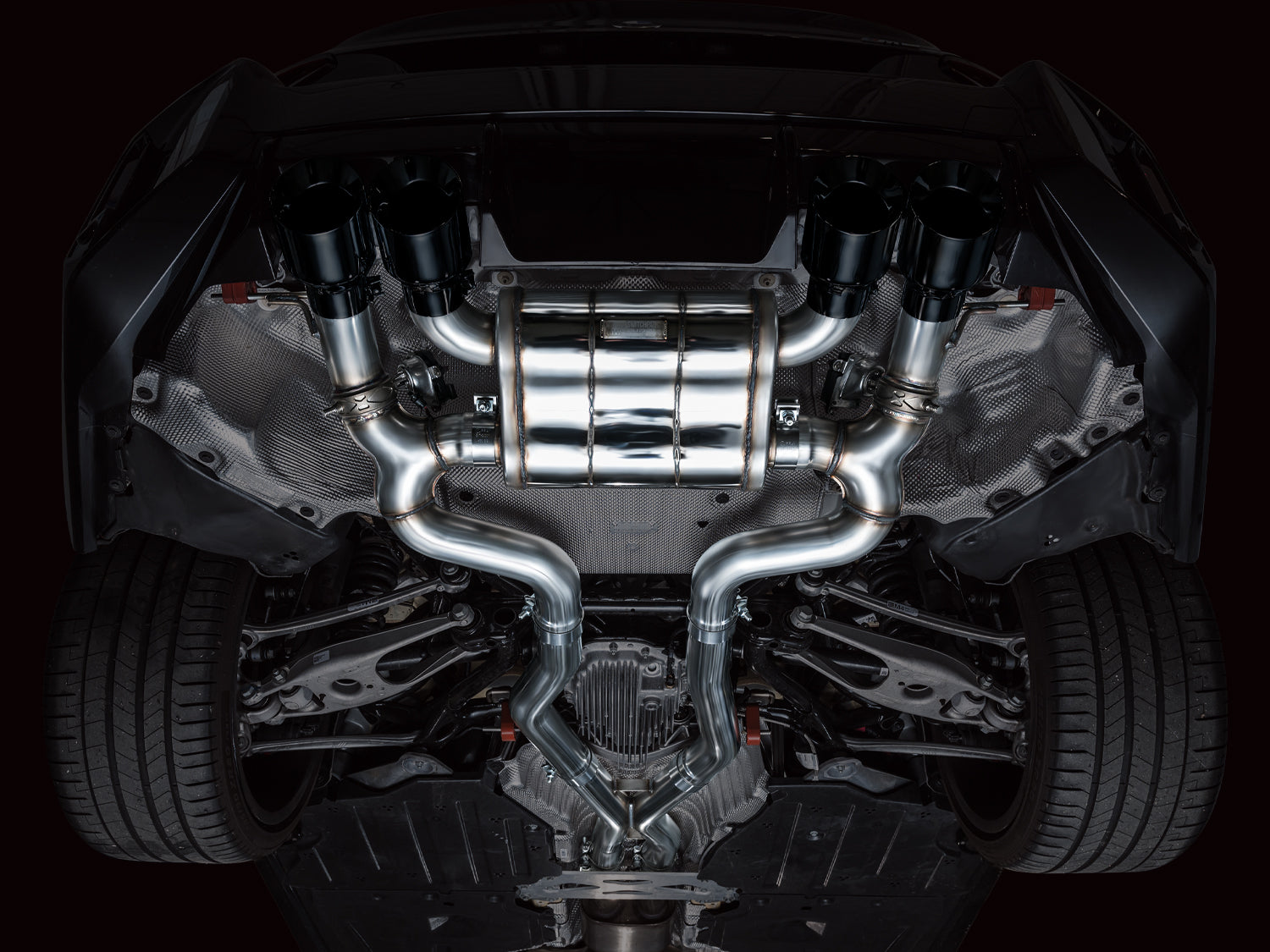 AWE   SwitchPath™ Exhaust for BMW G87 M2 - Diamond Black Tips - Mounted