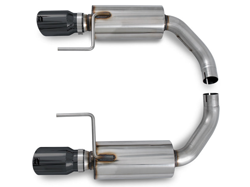 AWE Touring Edition Axle-back Exhaust for S550 Mustang EcoBoost - Diamond Black Tips - out of package