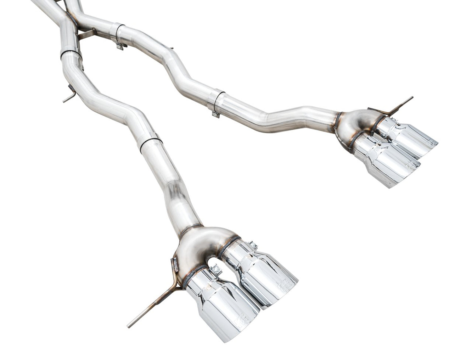 AWE Track Edition Catback Exhaust for BMW G8X M3/M4 - Chrome Silver Tips - out of package