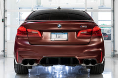 AWE SwitchPath™ Catback Exhaust for BMW F90 M5 - Diamond Black Tips - Mounted