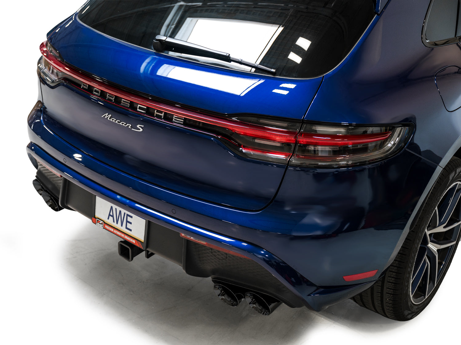 AWE Touring Edition Catback Exhaust for '22+ Porsche Macan 2.9TT - Diamond Black Tips - Mounted