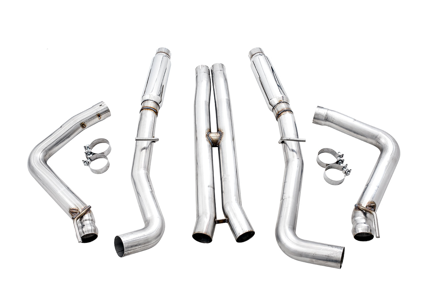 AWE Track Edition Exhaust for 15+ Challenger 6.4 / 6.2 SC - Stock Tips - out of package