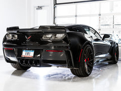 AWE Track Edition Axleback Exhaust for C7 Corvette Stingray / Z51 / Grand Sport / Z06 / ZR1 -- Diamond Black Tips (includes AWE AFM valve simulators) - Mounted