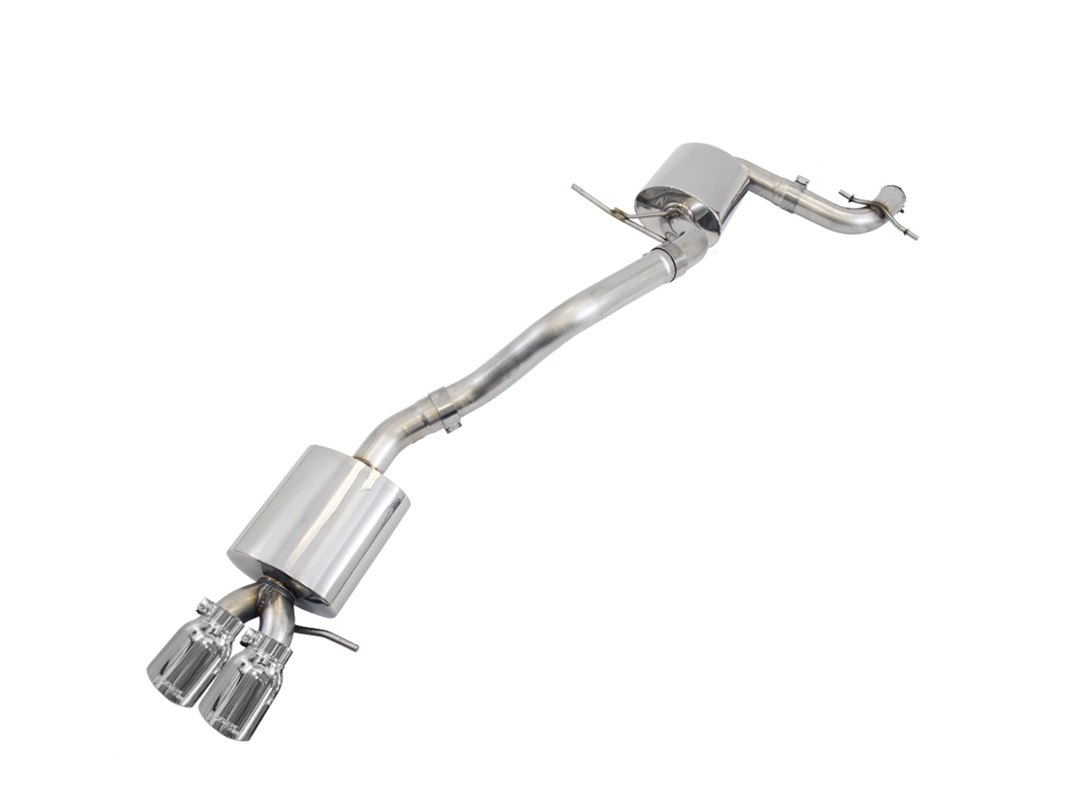 AWE Touring Edition Exhaust for MK6 GLI 2.0T - MK6 Jetta 1.8T - Chrome Silver Tips - Primary
