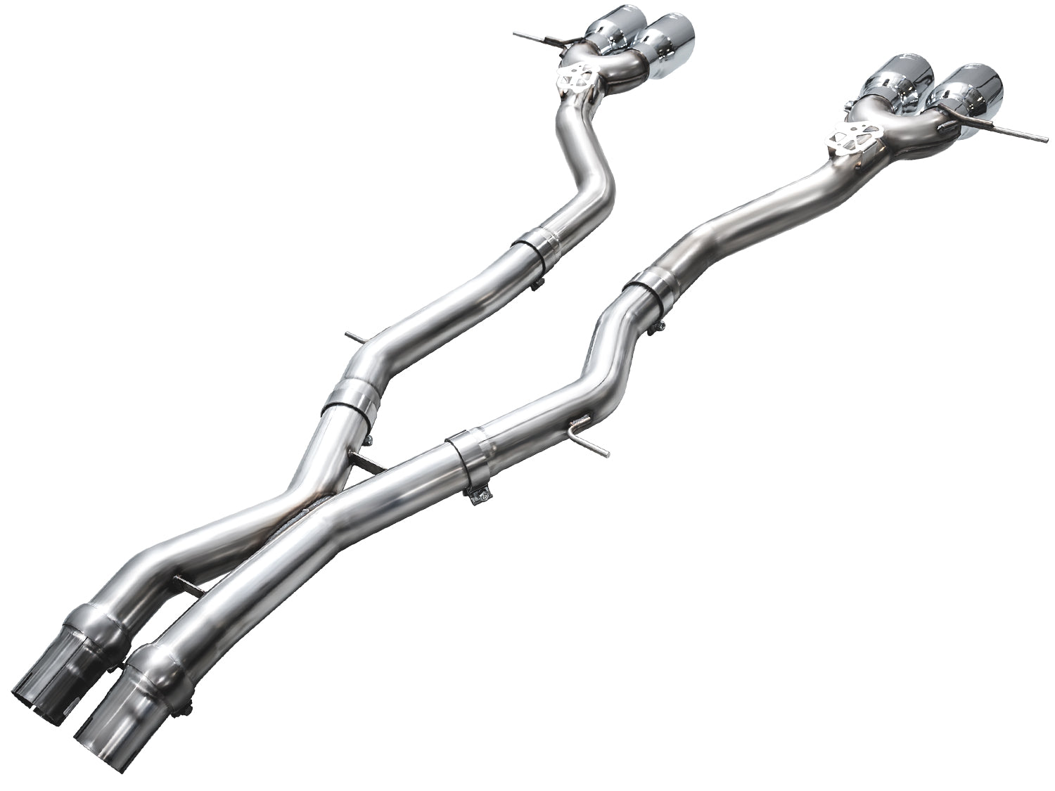 AWE Track Edition Exhaust for BMW G87 M2 - Chrome Silver Tips - out of package