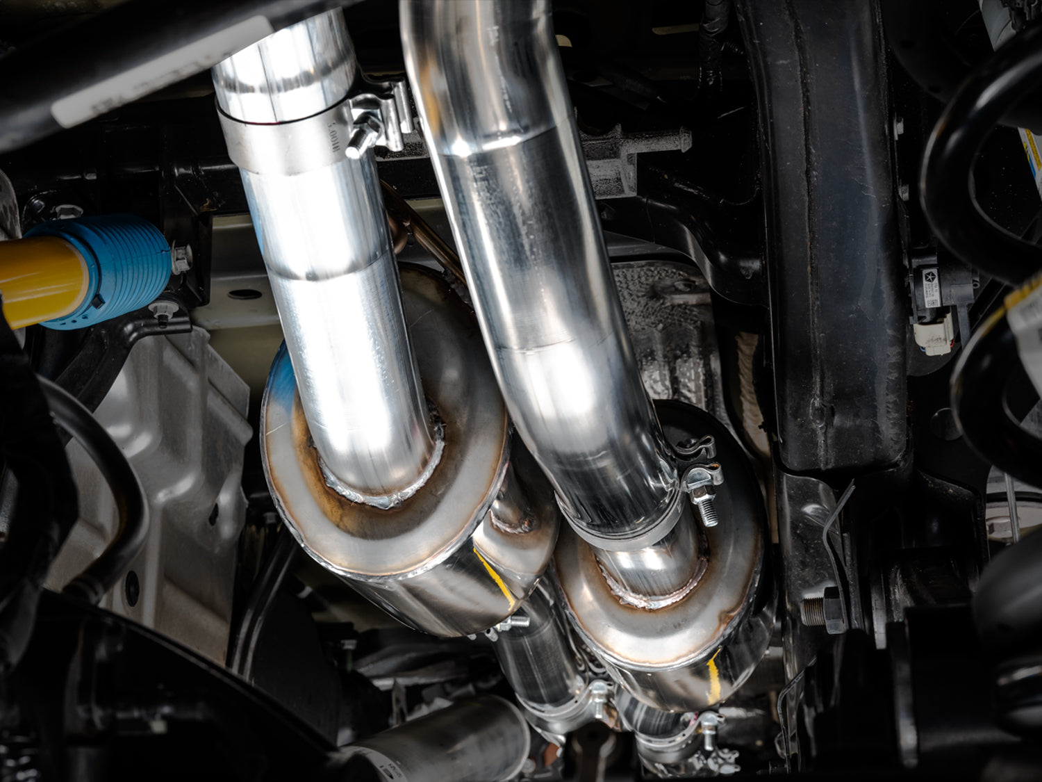 AWE 0FG Catback Exhaust for RAM TRX - Diamond Black Tips - Mounted