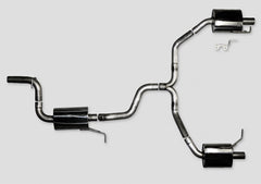 AWE Touring Edition Exhaust for VW CC 2.0T - Dual Outlet - Chrome Silver Tips - Primary