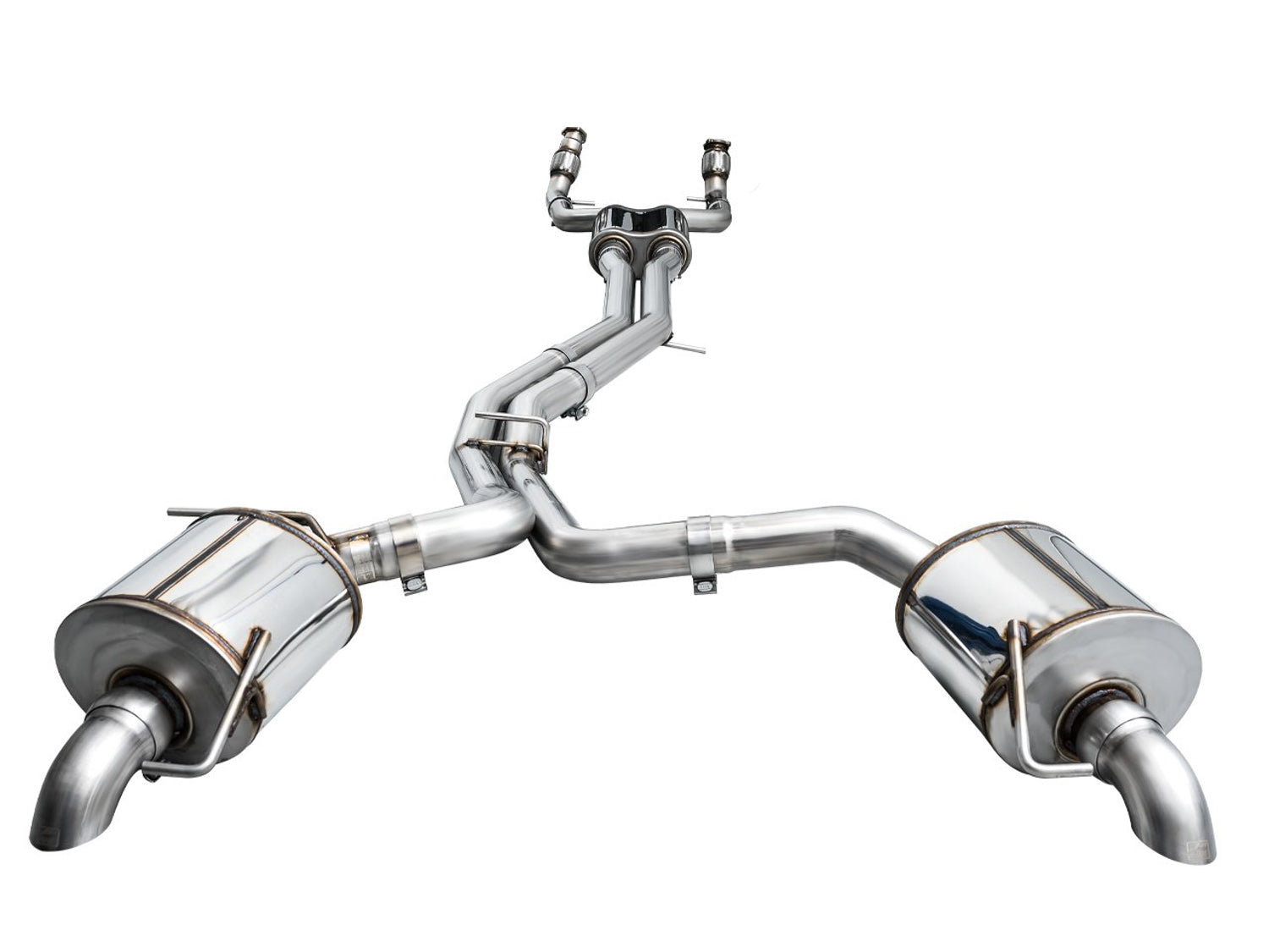 AWE Touring Edition Exhaust for Audi C8 A6/A7 - Turndowns - out of package