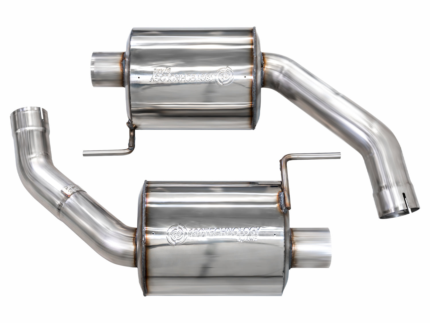 AWE Track-to-Touring Conversion Kit for S650 Ford Mustang GT Fastback - Dual Tips - Primary