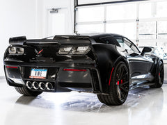 AWE Touring Edition Axleback Exhaust for C7 Corvette Stingray / Z51 / Grand Sport / Z06 / ZR1 -- Chrome Silver Tips (includes AWE AFM valve simulators) - Mounted