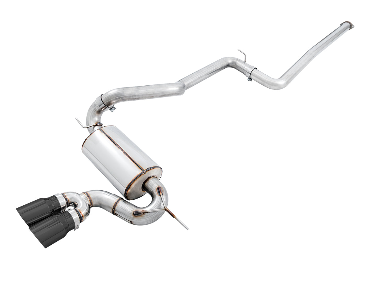 AWE Touring Edition Cat-back Exhaust for Ford Focus ST - Non-Resonated - Diamond Black Tips - Primary