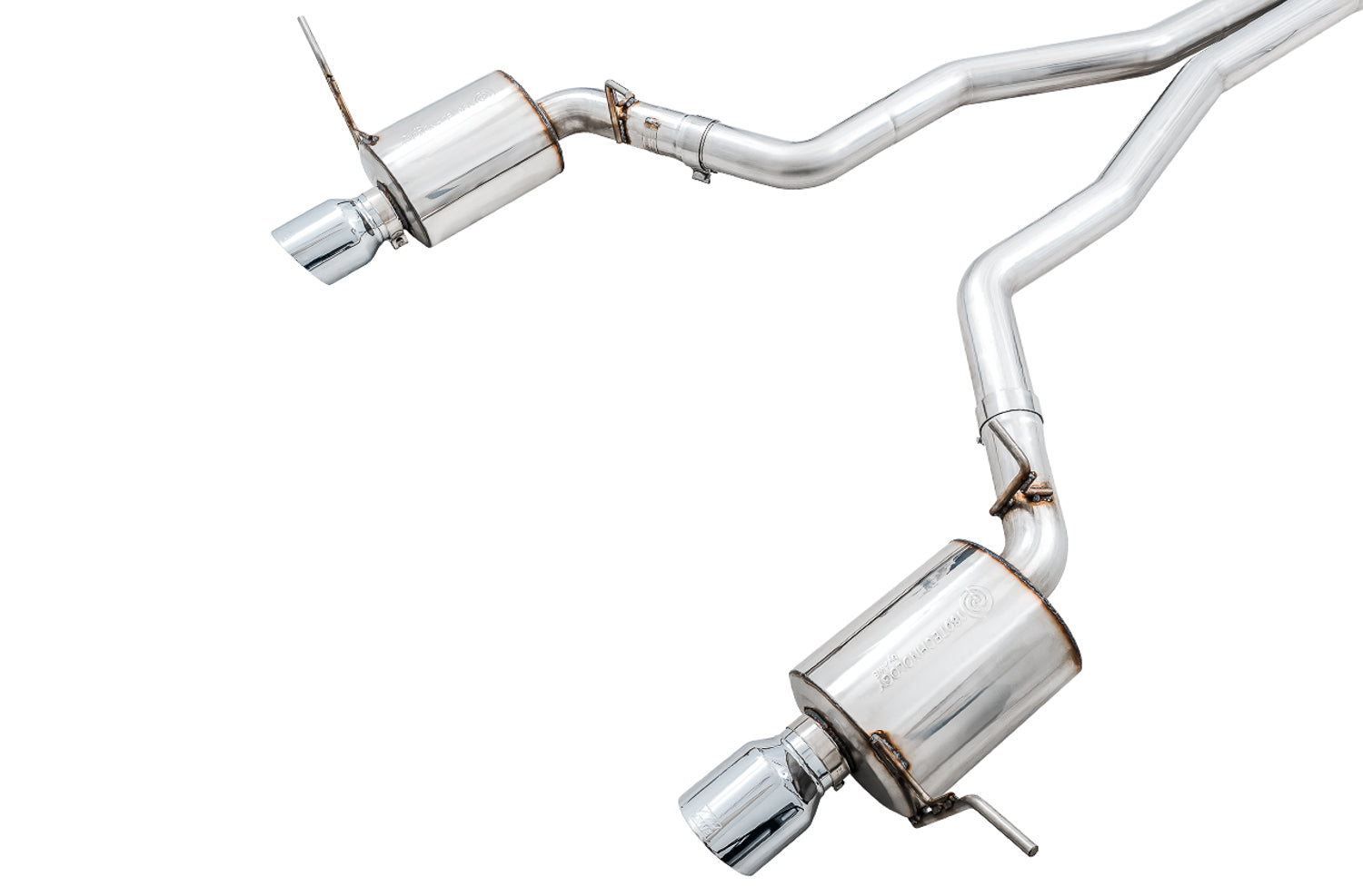 AWE Touring Edition Exhaust for Jeep Grand Cherokee SRT - Chrome Silver Tips - out of package