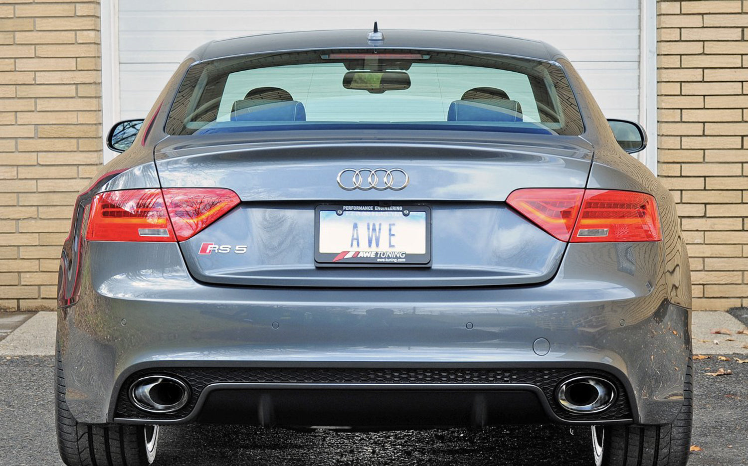 AWE Touring Edition Exhaust System for Audi RS5 Cabriolet - Mounted