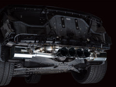 AWE SwitchPath Exhaust for C8 Corvette Z06 - Diamond Black Tips - Mounted
