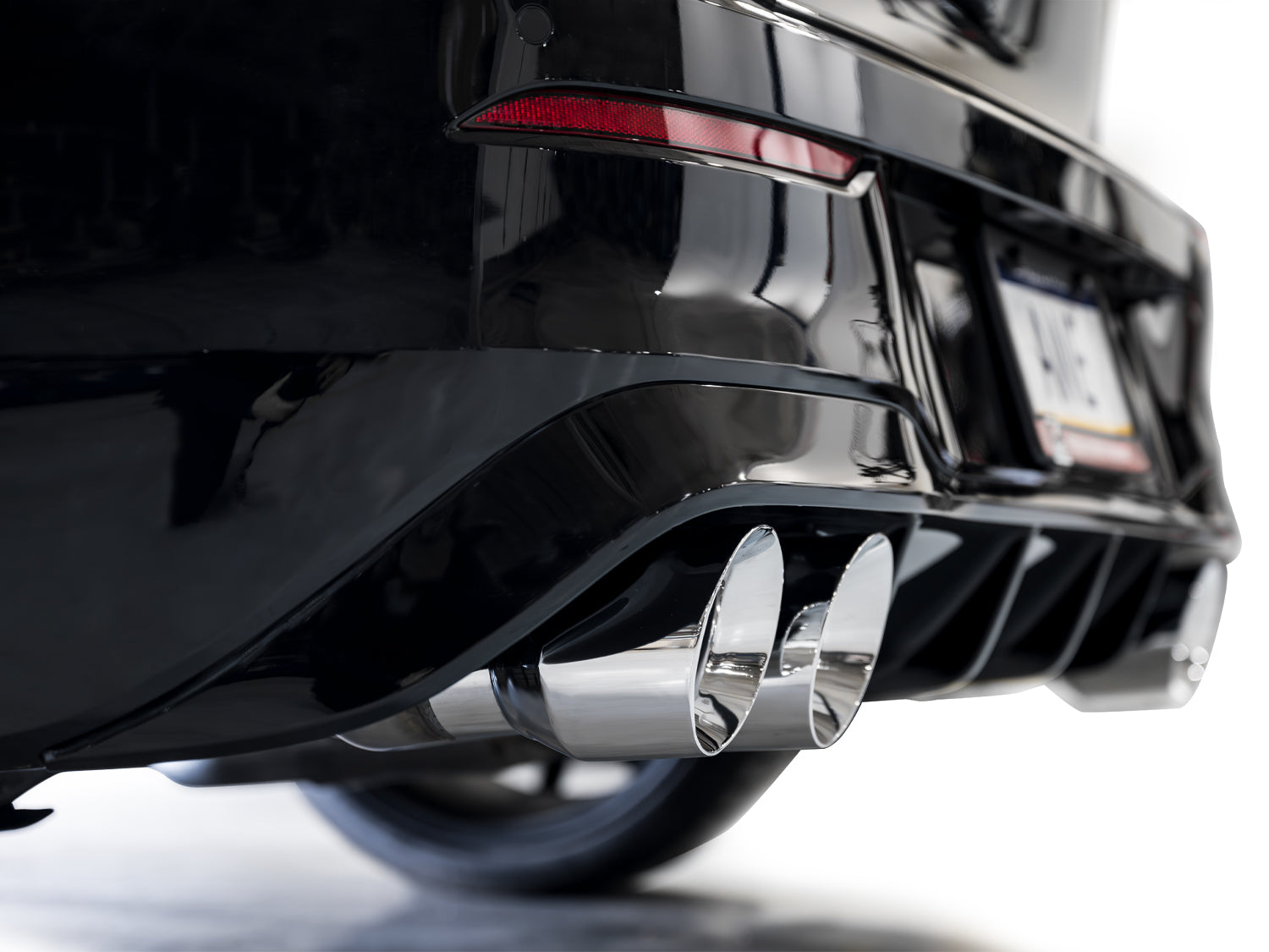 AWE Touring Edition Exhaust for Volkswagen MK8 Golf R - Chrome Silver Tips - Mounted