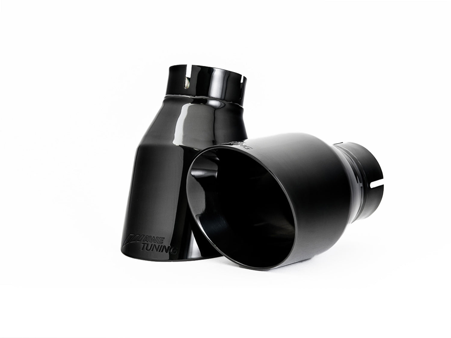 AWE Touring Edition Exhaust for B9 A4, Dual Outlet - Diamond Black Tips (includes DP) - out of package
