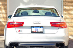 AWE Touring Edition Exhaust for Audi C7 S6 4.0T - Diamond Black Tips - Mounted
