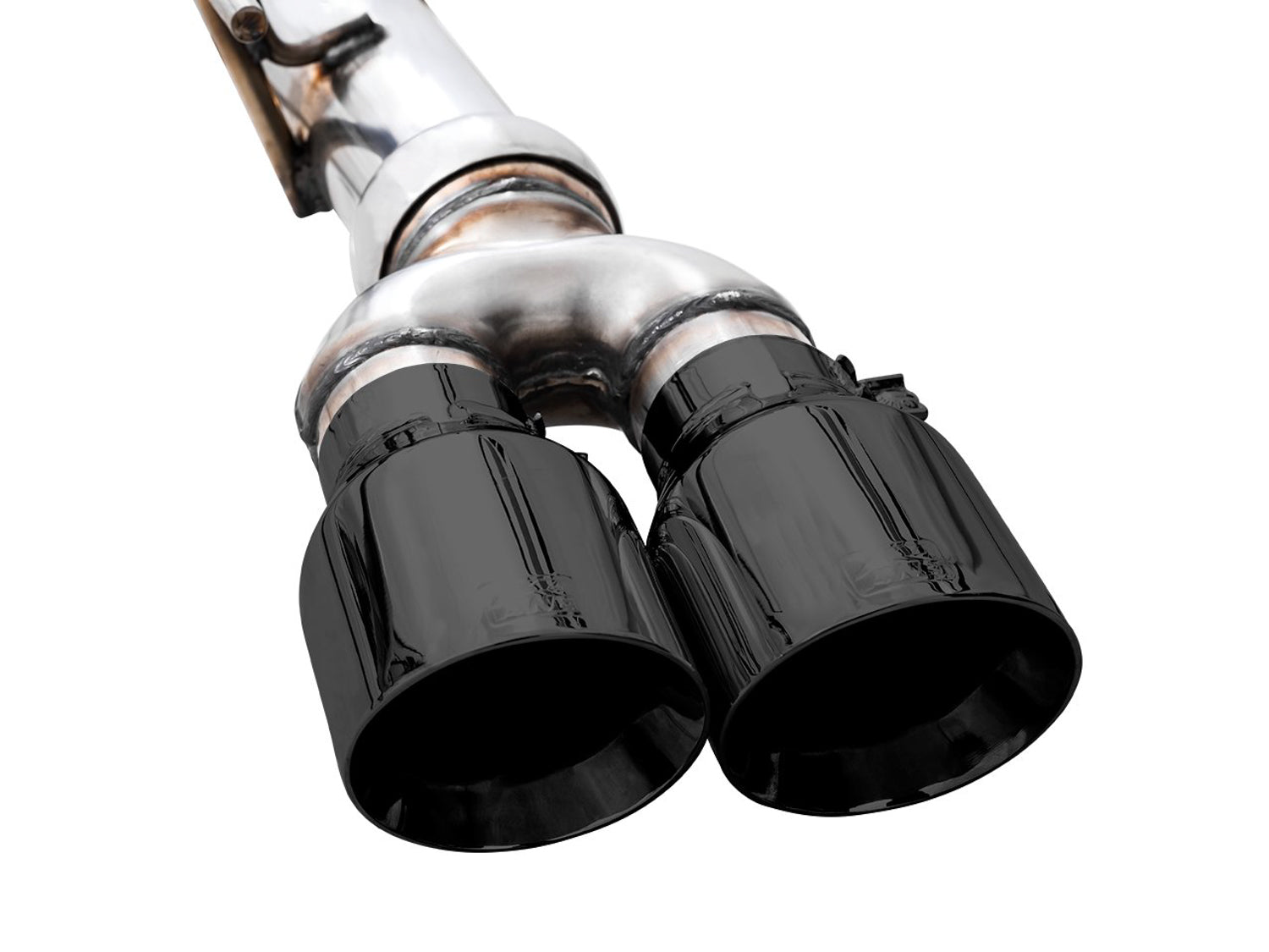 AWE 0FG Catback Exhaust for Silverado ZR2/Sierra AT4X - Quad Diamond Black Tips - Close Up