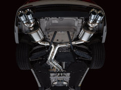 AWE Touring Edition Exhaust for Audi C8 S6/S7 - Chrome Silver Tips - Mounted