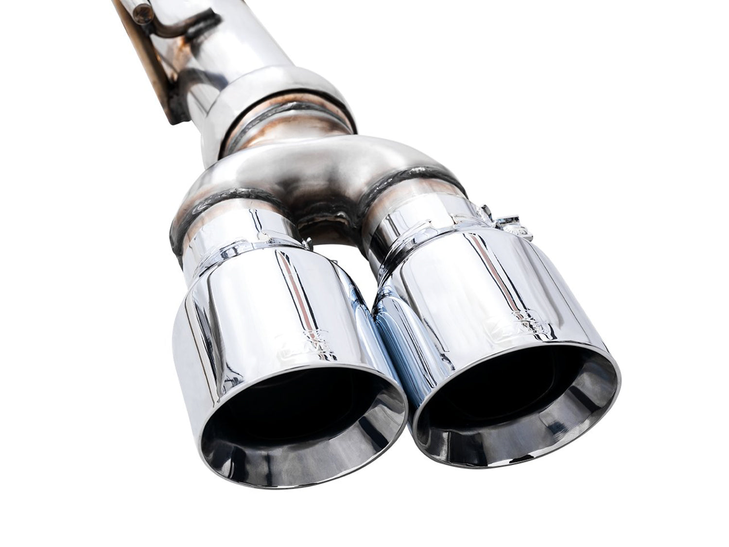 AWE 0FG Catback Exhaust for Silverado ZR2/Sierra AT4X - Quad Chrome Silver Tips - Close Up