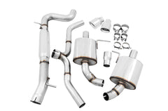 AWE Touring Edition Exhaust for VW Golf Alltrack / Sportwagen 4Motion - Chrome Silver Tips - out of package