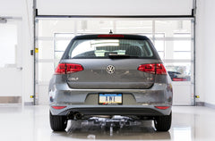 AWE Track Edition Exhaust for VW MK7 Golf 1.8T - Diamond Black Tips (90mm) - Mounted