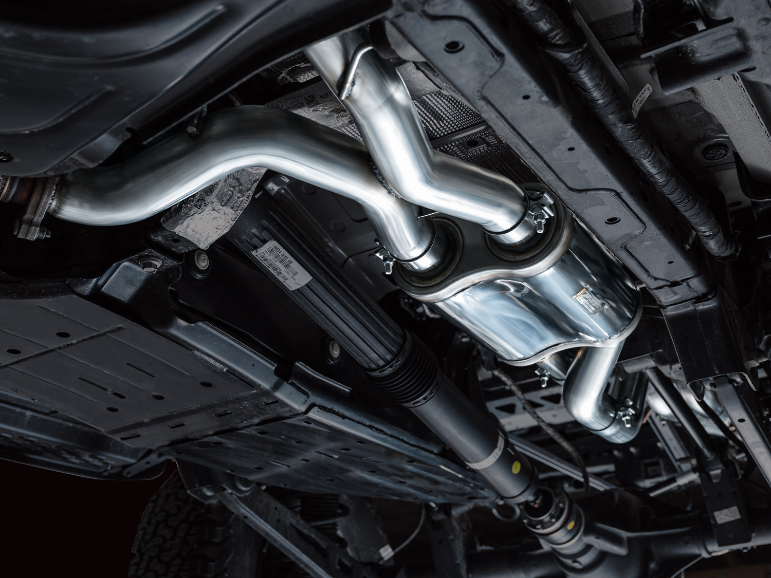 AWE SwitchPath Exhaust for Ford Bronco Raptor - Dual BashGuards - Mounted