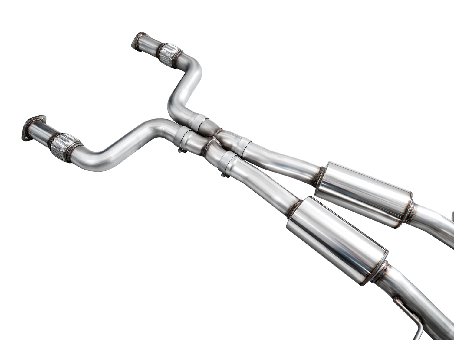 AWE Touring Edition Exhaust for Nissan Z - Diamond Black Tips - out of package
