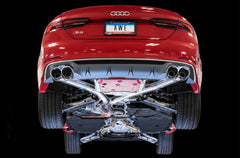 AWE Track Edition Exhaust for Audi B9 S5 Coupe - Chrome Silver 102mm Tips - Mounted
