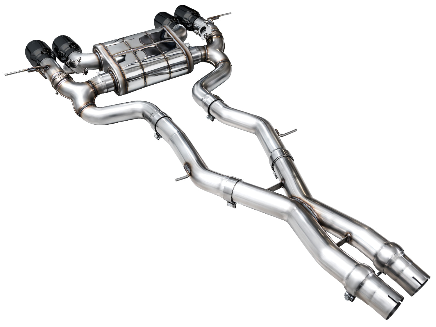 AWE   SwitchPath™ Exhaust for BMW G87 M2 - Diamond Black Tips - Mounted