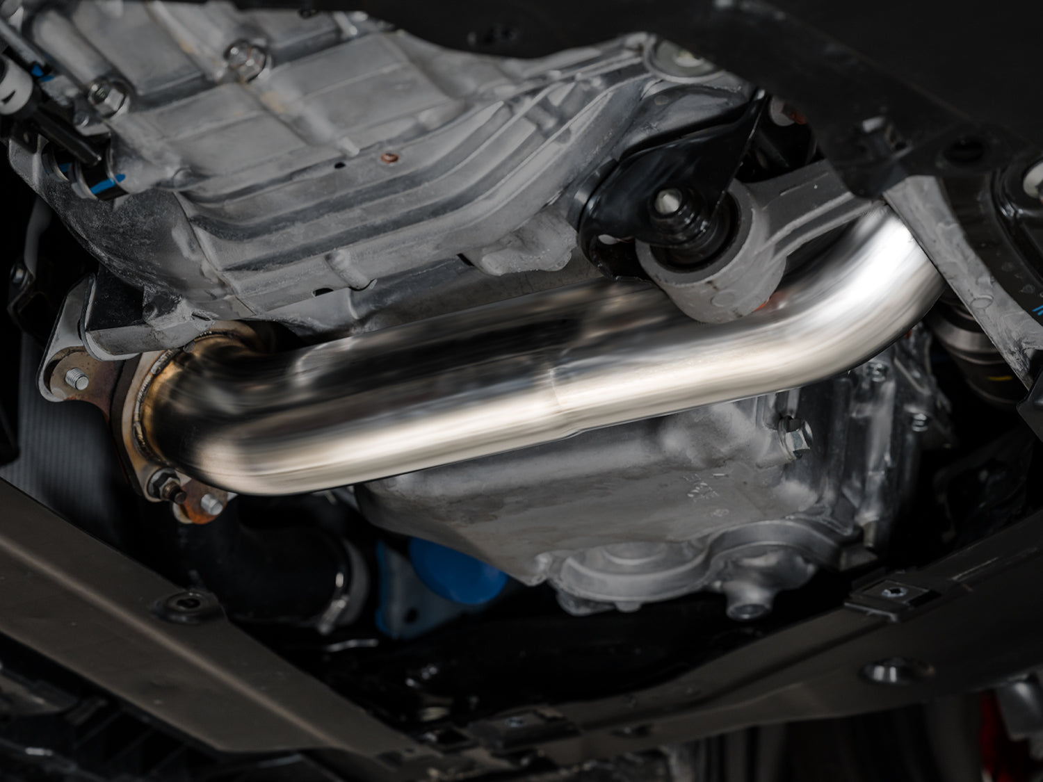 AWE Track Edition Exhaust for FL5 Civic Type R - Triple Diamond Black Tips - Mounted
