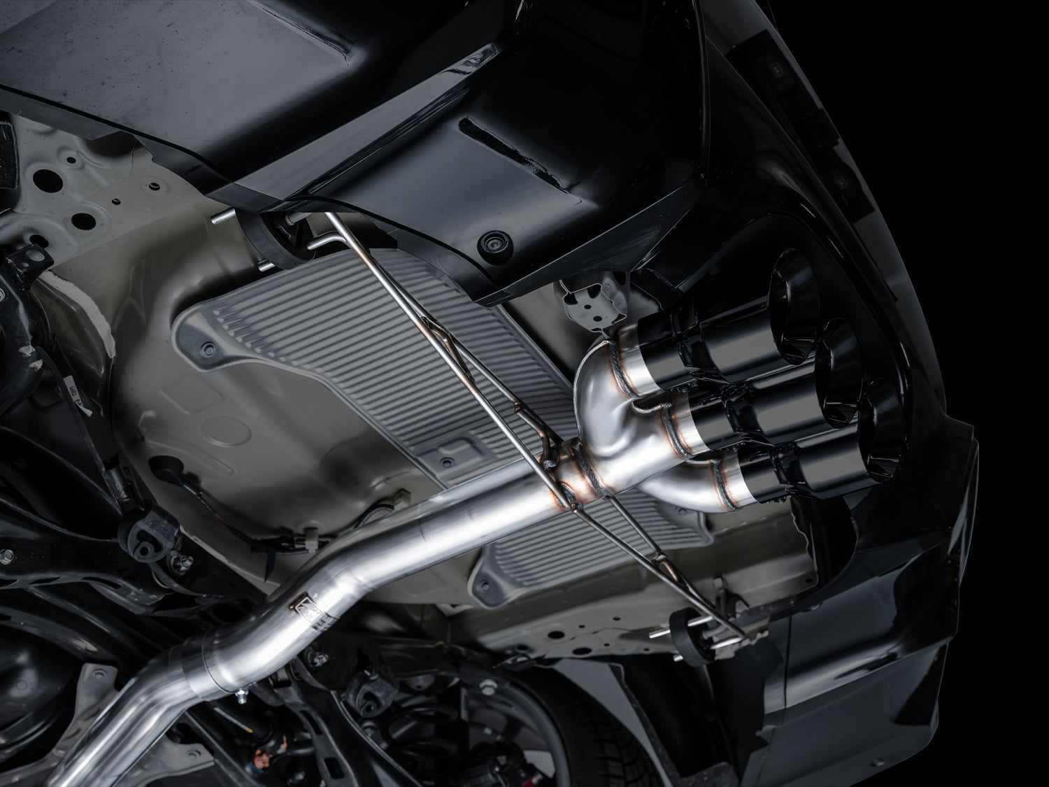 AWE Track Edition Exhaust for DE5 Integra Type-S - Triple Diamond Black Tips - Mounted