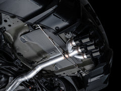 AWE Track Edition Exhaust for DE5 Integra Type-S - Triple Diamond Black Tips - Mounted