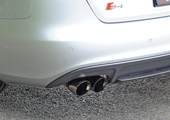 AWE Touring Edition Exhaust for Audi B8 S4 3.0T - Diamond Black Tips (90mm) - Mounted