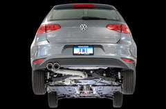AWE Track Edition Exhaust for VW MK7 Golf 1.8T - Chrome Silver Tips (90mm) - Mounted