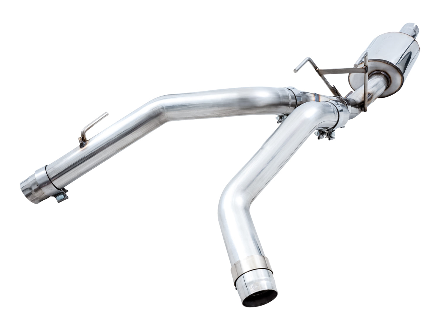 AWE 0FG Dual Rear Exit Catback for 4th Gen RAM 1500 5.7L (without bumper cutouts) - Chrome Silver Tips - out of package