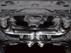 AWE Touring Edition Exhaust for Nissan Z - Diamond Black Tips - Mounted