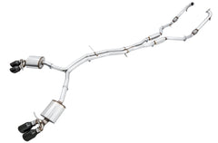 AWE SwitchPath™ Exhaust for Audi B9 S4 - Non-Resonated - Diamond Black 102mm Tips - Primary