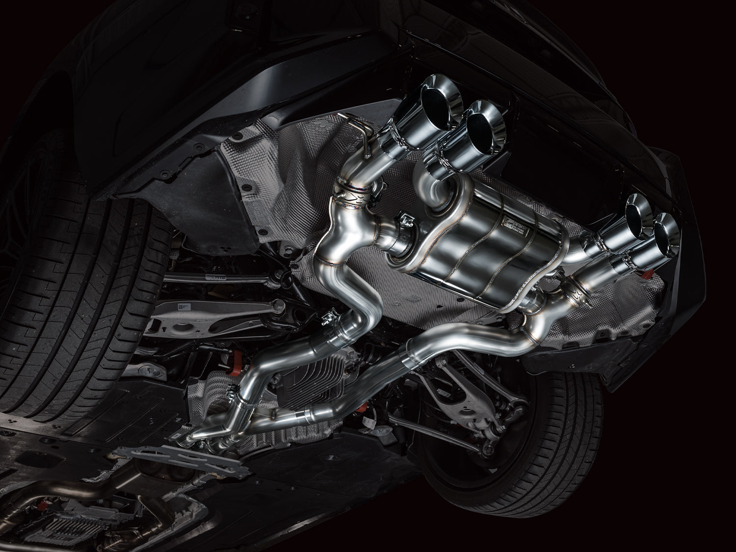 AWE SwitchPath™ Exhaust for BMW G87 M2 - Chrome Silver Tips - Mounted